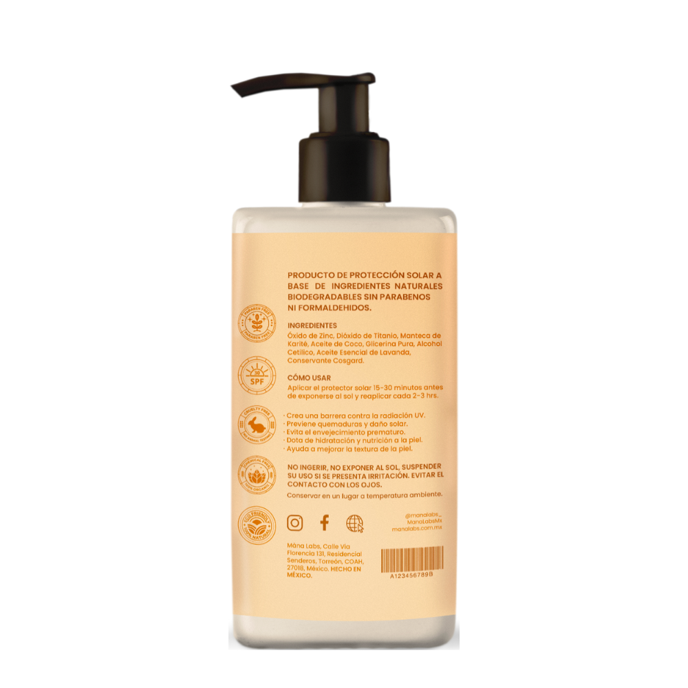 Protector solar natural 30 fps